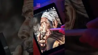 I Made A Photorealistic Digital Painting Portrait #Shorts