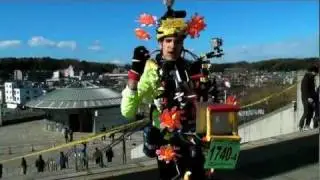 Tokyo Marathon 2012 - Broadcast live using the 'iRun Air' with ten 4G routers, MacBook Air, LiveU