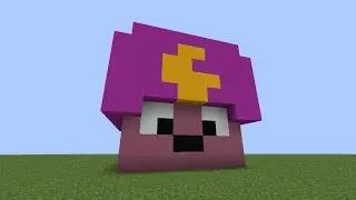 как построить голову бравлера Джина?//MINECRAFT
