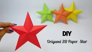How to make 3D Paper Star || DIY Origami Paper Star 3D ||How to Make Origami Star 3D