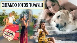 Creando fotos Tumblr con mi amiga Bea
