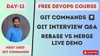 Day-11 | Git Interview Q&A and Commands for DevOps | Real World Example |