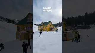 gulmarg right now | gulmarg in December 2023  #youtubeshorts #viral #gulmarg #trending #snowfall