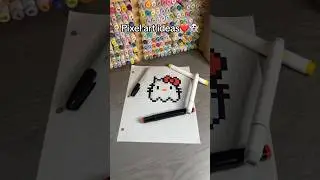 👻Ghost Hello Kitty Pixel art ideas 