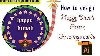 happy Diwali wishes card design