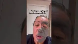 Peeling natural de argila preta. Rejuvenescimento #byglorialeite #esteticabyglorialeite