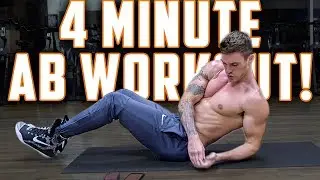 4 Minute Follow Along Ab Workout | V SHRED