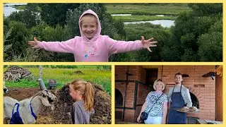 С Полиной в гостях у Андрея и Алексея 😃Здесь пекут хлеб и вся продукция 🍞 по Старорусским рецептам👌