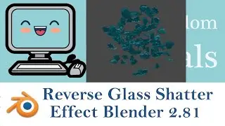 Reverse Glass Shatter Effect Blender 2.81