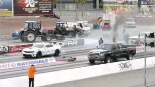 Triple Turbo Cummins vs Tuned ZL1 Camaro