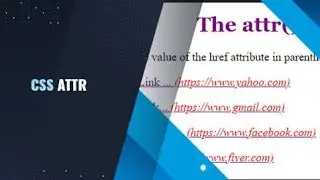 CSS | attr function