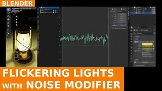 BLENDER - Flickering Lights in Blender with the Noise Modifier tutorial
