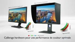 BenQ SW240 Écran de gestion chromatique Adobe RVB PhotoVue 24,1 pouces pour photographes