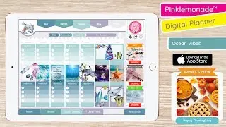 🍋PINKLEMONADE🍋 | Digital Planner | Ocean Vibes Theme