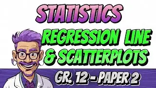 Statistics - How to Calculate Regression Line, Scatter Plot, and Correlation Coefficient