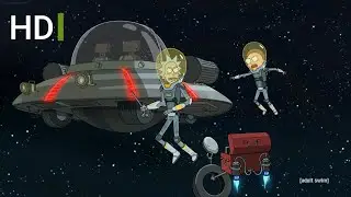 Morty get into f8cking Car!  Season 4 Episod5 (Rick and Morty Clips)