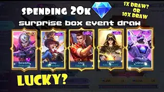 SURPRISE BOX DRAW MLBB | SPENDING 20K DIAMONDS 💎
