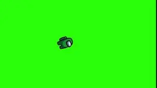 Among Us - Dark Green - Ejected / Space Ride - Green Screen - FREE