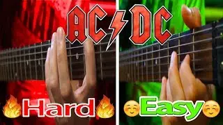 Hard and easy riffs AC/DC