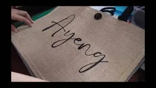 Abaca Burlap Tote Bag - DTF PRINT