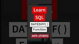 SQL DATEDIFF( ) Function  #dataliterate