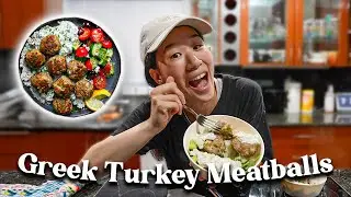 Let's make Greek turkey meatballs together!