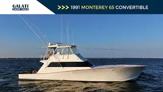 1991 Monterey 65 Convertible Yacht For Sale "Emma Ruth"