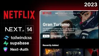 Next.js 14 Netflix Clone using React, Supabase, Next-Auth, Prisma and  Tailwind.css
