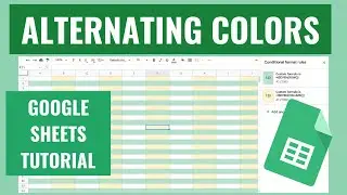 ROWS WITH ALTERNATING COLORS IN GOOGLE SHEETS