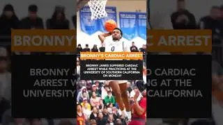 Bronny James suffered cardiac arrest at USC practice #bronny #bronnyjames #usc #lebron #lebronjames