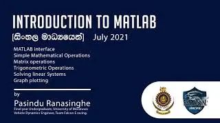 Introduction to MATLAB  - Basic operations