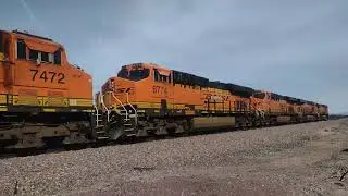 EB BNSF Z Train Feat P3 Horn At Daggett Ca! #bigbossrailfanner