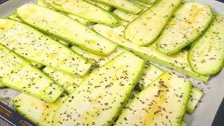 Zucchini mit Basilikum schmeckt besser als Fleisch! Gesund und lecker! Einfaches Rezept!
