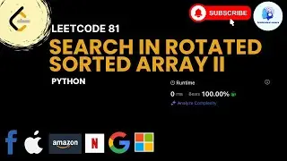 🔥Leetcode 81 - Search in Rotated Sorted Array II - Python - 