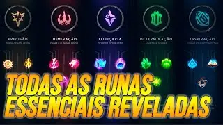 PRÉ TEMPORADA REVELADA - TODAS AS RUNAS ESSENCIAIS REVELADAS - LEAGUE OF LEGENDS PT BR
