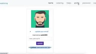 how to update profile & password php