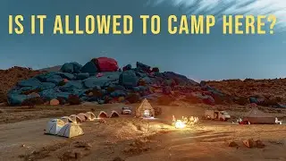 Camping at Les Roches Peintes Of Tafraout, Morocco - Is It Allowed? | Tafraout Road Trip - Part 2