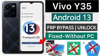 2024:--Vivo Y35 Frp Bypass Without PC 📲 New Method 👍Google Account Remove ✅  100% Worked