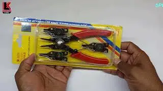 4 In 1 Snap Ring Pliers Set Interchangeable Multiple Jaws