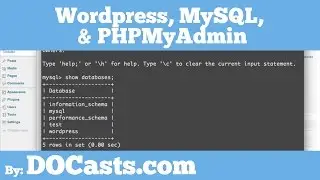 MySQL, PHPMyAdmin, & Wordpress One Click Install | DOCasts | Digital Ocean Screencasts |