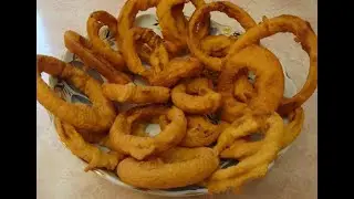 Отличная закуска: луковые кольца в кляре из пенного напитка