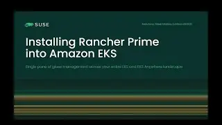 Installing Rancher Prime into Amazon EKS