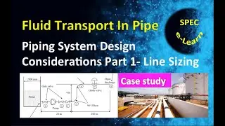 Fluid Transport in Pipes: Piping System Design Considerations Part 1 –Line Sizing
