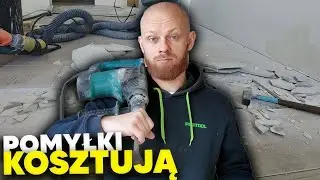 🧱 Początek płytkowania- czyli za błędy się płaci lub wykuwa to co się zjeb@ło... 🔨