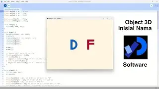 Object 3D Inisial Nama 
