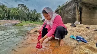 PAMI washing CLOTHES in a RIVER..😂😂