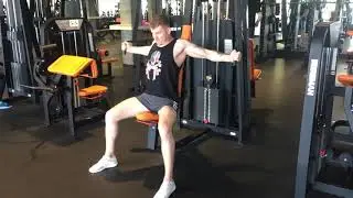 Сведение 210 lbs (95кг) на кроссовера
