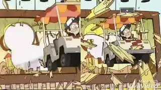 Gravity Falls bumper dipper Disney Channel (comparación)