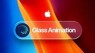 Apple style glass Animation in alight motion.
