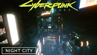 Cyberpunk 2077 - Flying over Night City